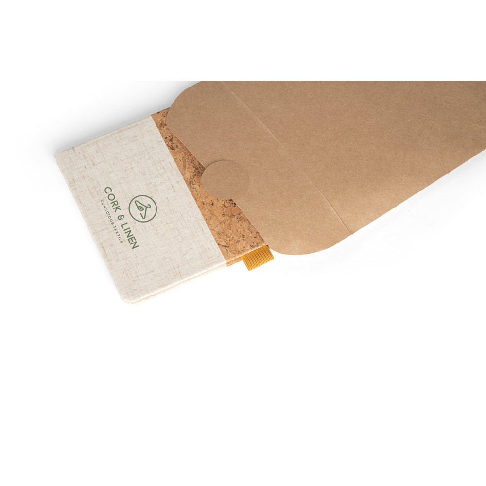 KLEE. Block notes A5 in sughero e lino con pagine a righe