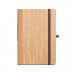 ORWELL. Notebook A5 cu copertă cartonată din bambus și foi de plută - Natural