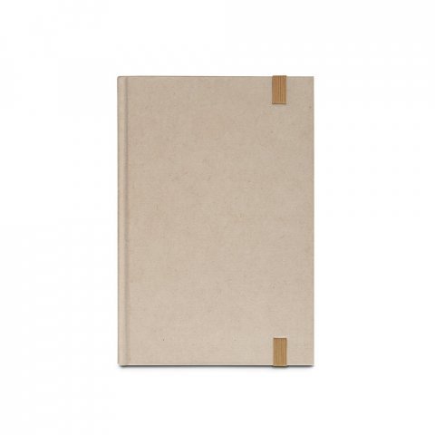 DICKINSON. Caiet A5 cu copertă tare din h&acirc;rtie din trestie de zahăr (80% trestie de zahăr) cu pagini liniate - Natural