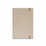 DICKINSON. Caiet A5 cu copertă tare din h&acirc;rtie din trestie de zahăr (80% trestie de zahăr) cu pagini liniate - Natural