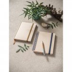 DICKINSON. Caiet A5 cu copertă tare din h&acirc;rtie din trestie de zahăr (80% trestie de zahăr) cu pagini liniate