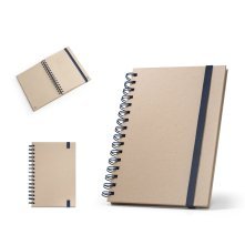 PROUST. Caiet A5 cu inele, cu copertă tare, fabricat din h&acirc;rtie din trestie de zahăr (80% trestie de zahăr) cu pagini simple