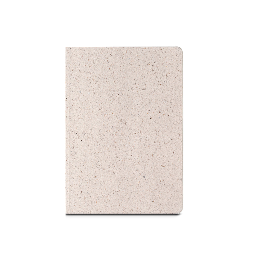 ORGANIC SEMI-RIGID. Block notes A5 con copertina semirigida fabbricata tramite materia organica degli elefanti (80%)