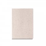 ORGANIC SEMI-RIGID. Blocnotes A5 cu copertă semirigidă din materie organică de elefant (80%) - Natural deschis