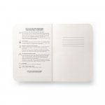 COFFEEPAD SEMI-RIGID. Bloc-notes A5 avec couverture semi-rigide fabriqu&eacute;e &agrave; partir de d&eacute;chets de coques de caf&eacute; (65%) - Bleu