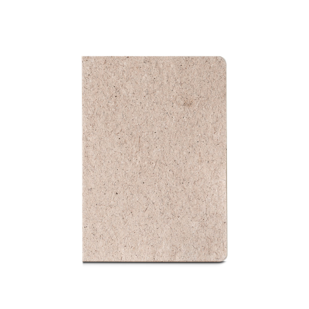 TEAPAD SEMI-RIGID. Block notes A5 con copertina flessibile fabbricata tramite gli scarti della foglie di té (65%)