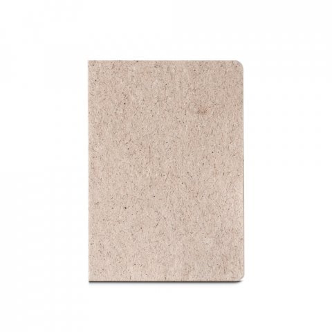 TEAPAD SEMI-RIGID. Blocnotes A5 cu copertă semi-rigidă realizată din deșeuri de frunze de ceai (65%) - Natural