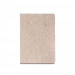TEAPAD SEMI-RIGID. Blocnotes A5 cu copertă semi-rigidă realizată din deșeuri de frunze de ceai (65%) - Natural