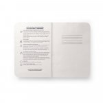 TEAPAD SEMI-RIGID. Blocnotes A5 cu copertă semi-rigidă realizată din deșeuri de frunze de ceai (65%) - Natural