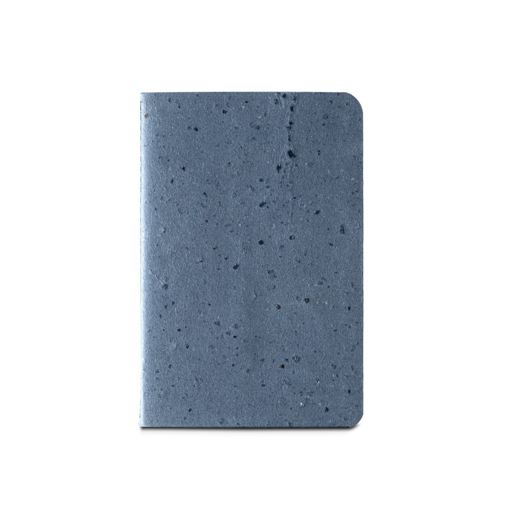 COFFEEPAD SOFT. Block notes A6 con copertina flessibile fabbricata tramite gli scarti della buccia del caffé (65%)
