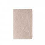 TEAPAD SOFT. Bloc-notes A6 avec couverture souple fabriqu&eacute;e &agrave; partir de d&eacute;chets de feuilles de th&eacute; (65%) - Naturel