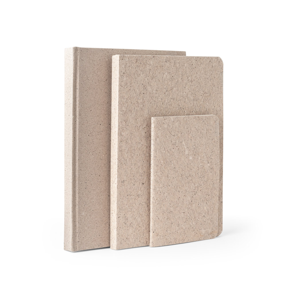 TEAPAD SOFT. Block notes A6 con copertina flessibile fabbricata tramite gli scarti delle foglie di té (65%)