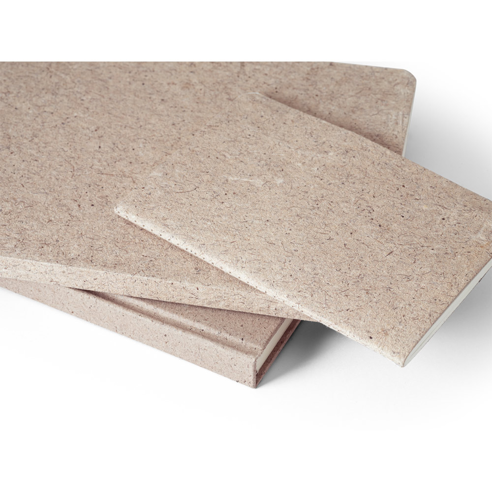TEAPAD SOFT. Block notes A6 con copertina flessibile fabbricata tramite gli scarti delle foglie di té (65%)