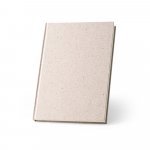 ORGANIC RIGID. Blocnotes A5 cu copertă dură realizată din materie organică de elefant (80%) - Natural deschis