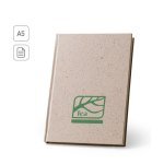 TEAPAD RIGID. Blocnotes A5 cu copertă dură, realizat din deșeuri de frunze de ceai (65%)