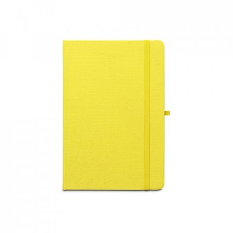 ANNE. Blocnotes A5 din poliester reciclat (100% rPET) cu pagini liniate - Galben