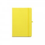 ANNE. Blocnotes A5 din poliester reciclat (100% rPET) cu pagini liniate - Galben