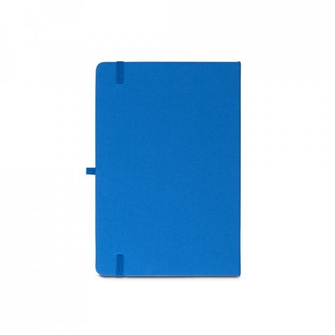 ANNE. Blocnotes A5 din poliester reciclat (100% rPET) cu pagini liniate - Albastru Royal