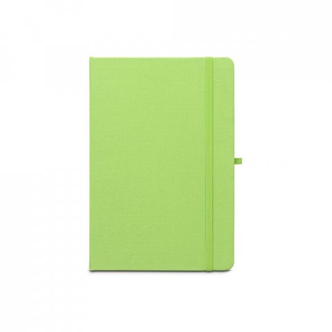 ANNE. Blocnotes A5 din poliester reciclat (100% rPET) cu pagini liniate - Verde deschis