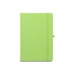 ANNE. Blocnotes A5 din poliester reciclat (100% rPET) cu pagini liniate - Verde deschis