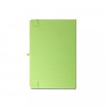 ANNE. Blocnotes A5 din poliester reciclat (100% rPET) cu pagini liniate - Verde deschis