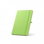 ANNE. Blocnotes A5 din poliester reciclat (100% rPET) cu pagini liniate - Verde deschis