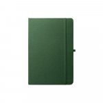 ANNE. Blocnotes A5 din poliester reciclat (100% rPET) cu pagini liniate - Verde inchis