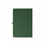 ANNE. Blocnotes A5 din poliester reciclat (100% rPET) cu pagini liniate - Verde inchis