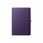ANNE. Blocnotes A5 din poliester reciclat (100% rPET) cu pagini liniate - Violet