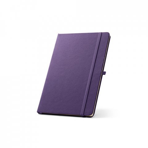 ANNE. Blocnotes A5 din poliester reciclat (100% rPET) cu pagini liniate - Violet