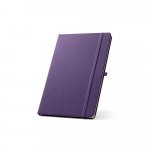 ANNE. Blocnotes A5 din poliester reciclat (100% rPET) cu pagini liniate - Violet