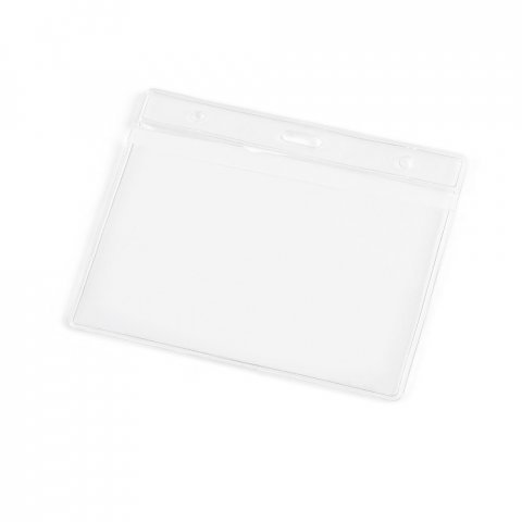 FORSYTH. Хоризонтален джоб за бадж от PVC - прозрачен
