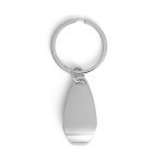 HELLI. Metal keyring with bottle opener - Silver