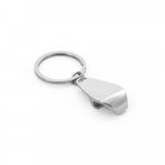 HELLI. Metal keyring with bottle opener - Silver