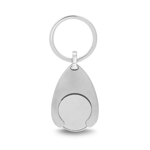 PORTHOS. Breloc metalic - Argintiu satinat