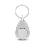 PORTHOS. Breloc metalic - Argintiu satinat