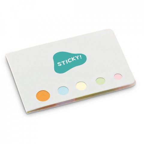 STOOKY. Sticky notes cu 5 seturi - Alb