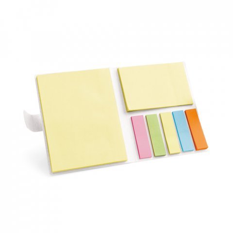 LEWIS. Bloc-notes de feuilles repositionnables avec 7 ensembles - Naturel