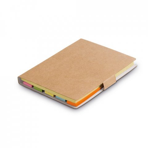 LEWIS. Bloc-notes de feuilles repositionnables avec 7 ensembles - Naturel