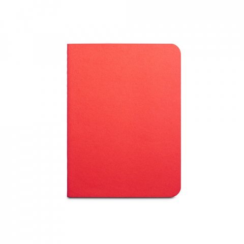 RAYSSE. Bloc-notes B7 avec feuilles lign&eacute;es - Rouge