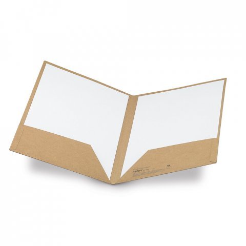 PUZO. A4 documentenmap, gemaakt van 100% gerecycled papier (400 g/m&sup2;) - Naturel
