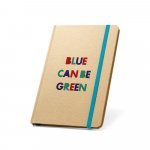 MAGRITTE. Bloc notes A5 avec feuilles lign&eacute;es - Bleu clair