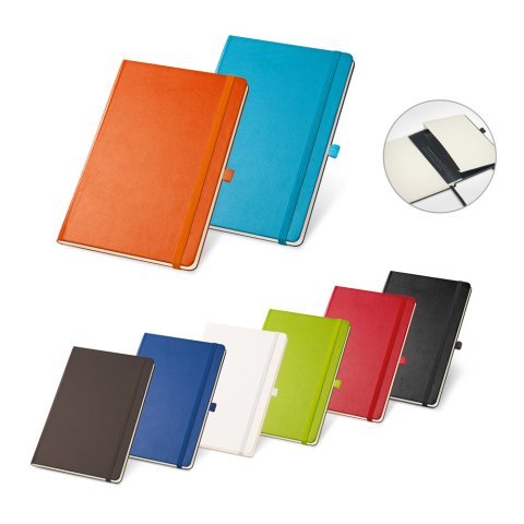 TWAIN. Bloc notes A5 &agrave; feuilles lign&eacute;es en couleur ivoire