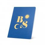 ECOWN. Bloc notes A5 avec pages lign&eacute;es - Bleu royal