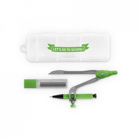 GEOM. Set de geometrie școlar - Verde deschis