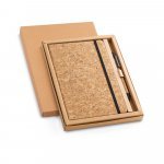 FREUD. Bloc-notes A5 et biros en li&egrave;ge - Naturel