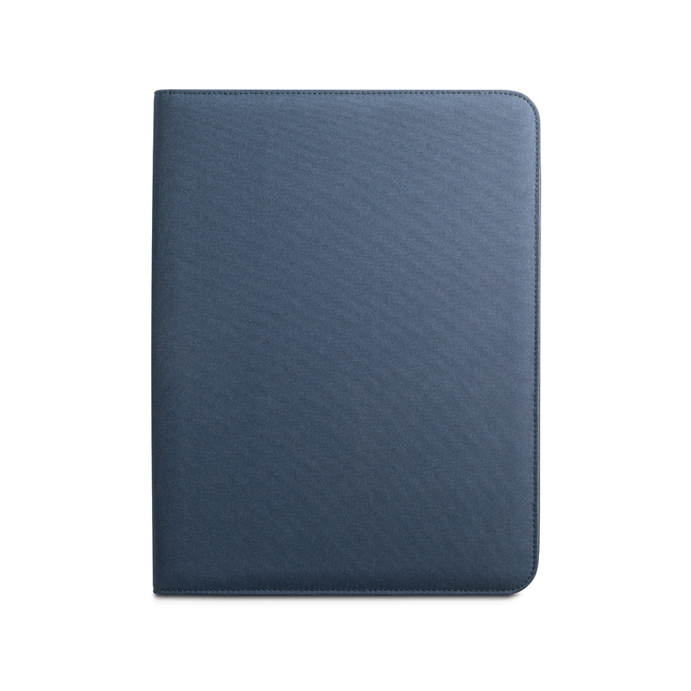 EMERGE FOLDER. Cartella A4 in poliestere riciclato (100% rPET) 300D con chiusura zip