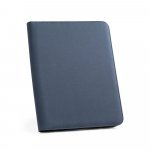 EMERGE FOLDER. A4 map in gerecycled polyester (100% rPET) 300D met rits - Blauw