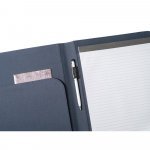 EMERGE FOLDER II. A4 map in gerecycled polyester (100% rPET) 300D met elastische sluiting - Blauw