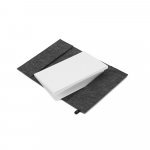 BALDWIN. Blocnotes A5 cu copertă din p&acirc;slă reciclată (100% rPET) și pagini liniate din h&acirc;rtie 100% reciclată - Gri inchis